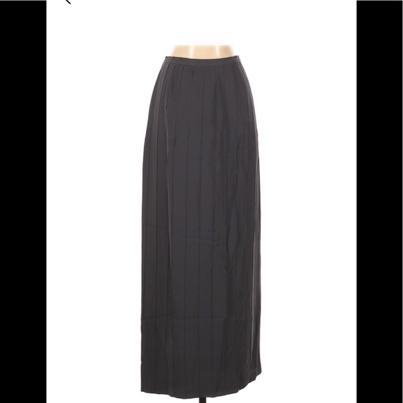 Banana Republic Long Silk Pleated Maxi Skirt